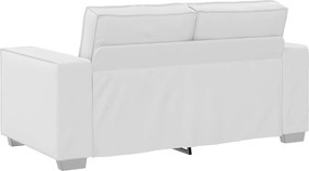 vidaXL Διθέσιος καναπές Λευκός 160 cm Τεχνητό Δέρμα
