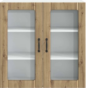 vidaXL Ραφιέρα τοίχου LUCCA Artisan Δρυς 80 x 31 x 80 εκ.