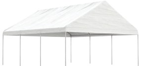 vidaXL Κιόσκι με Τέντα Λευκό 6,69 x 5,88 x 3,75 μ. από Πολυαιθυλένιο