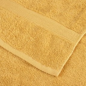 vidaXL Πετσέτες Premium SOLUND 4 τεμ. Χρυσές 100x200 εκ. 600 γρ./μ²