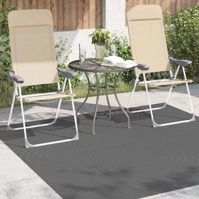 vidaXL Χαλιά χώρου τετράγωνο PALMERAS Ανθρακί 120 x 120 cm Πολυεστέρας
