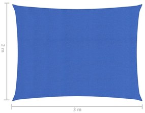 Πανί Σκίασης Μπλε 2 x 3 μ. 160 γρ./μ² από HDPE - Μπλε