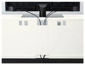 BESTÅ σύνθεση αποθήκευσης TV/γυάλινες πόρτες/συρτάρια με μαλακό κλείσιμο, 300x42x231 cm 494.112.41