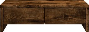 vidaXL Βάση Οθόνης με Συρτάρια Καπνιστή Δρυς 50x27x15 εκ Επεξεργ. Ξύλο