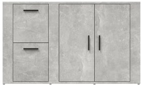 vidaXL Ντουλάπι Γκρι Σκυροδέματος 100x33x59,5 εκ. Επεξεργασμένο Ξύλο