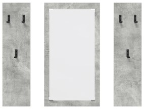 vidaXL Τοίχου Κρεμάστρα Γκρι σκυροδέματος 96 x 1.5 x 90 εκ