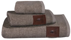 Πετσέτες 3047 (Σετ 3τμχ) Grey Greenwich Polo Club Towels Set 70x140cm 100% Βαμβάκι