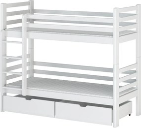 PATRYK 90x200 white bunk bed Lano Furniture