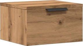 vidaXL Κομοδίνο Επιτοίχιο Αρτισιανή Δρυς 34x30x20 εκ