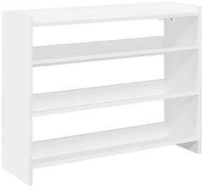 Ράφι παπουτσιών Λευκό 80x25x62 cm Κατασκευασμένο ξύλο - Λευκό