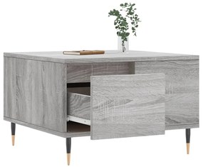vidaXL Τραπεζάκι Σαλονιού Γκρι Sonoma 55x55x36,5εκ. Επεξεργασμένο Ξύλο