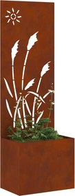 vidaXL Οθόνη Ιδιωτικότητας Κήπου Σκ rusty 50 x 32 x 150 εκ