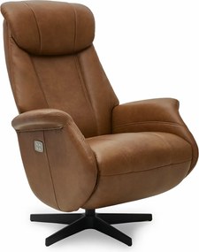 Bonanza Electric Recliner Brown Full Leather
