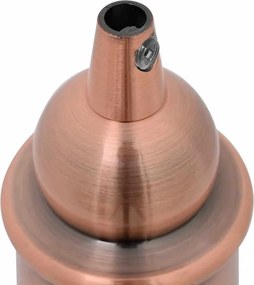 vidaXL Λαμπτήρες 2 τεμάχια Κόκκινο Χάλκινο E27