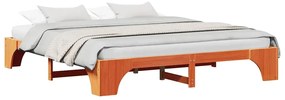 vidaXL Σκελετός Κρεβατιού Καφέ κεριού 180 x 200 cm Μασίφ ξύλο πεύκου