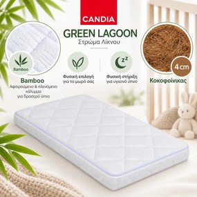 Candia Στρώμα Λίκνου Green Lagoon