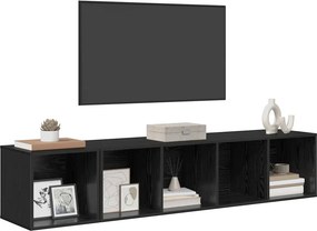 vidaXL ΣΕΤ ΒΑΘΜΟΛΟΓΗΣΗΣ ΤΗΛΕΟΡΑΣΗΣ 2 pcs Μαύρη Οξυά Επεξεργασμένο ξύλο