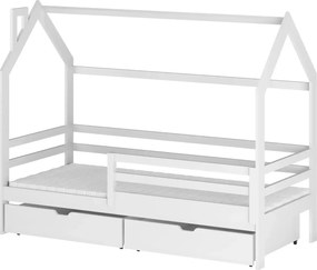 Κρεβάτι Σπιτάκι Montessori - LILA 80x190 white