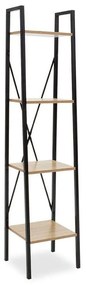 Βιβλιοθήκη Ramon 085-000013 34x32,5x148cm Natural-Black