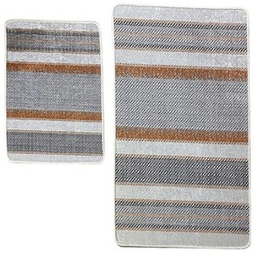 Πατάκια Μπάνιου Benver 359CHL5284 (Σετ 2τμχ) Multi L'essentiel Maison 60x100cm Πολυέστερ