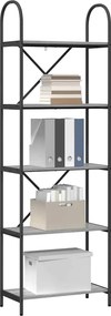 vidaXL Ράφι Βιβλίων 5 επιπέδων 60 x 30 x 183 εκ Επεξεργασμένο ξύλο