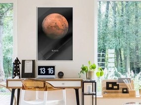 Αφίσα - The Solar System: Mars - 40x60 - Μαύρο - Με πασπαρτού