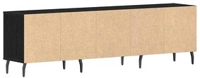 vidaXL Ντουλάπι TV Μαύρη δρυς 150 x 30 x 44.5 εκ. Επεξεργασμένο ξύλο