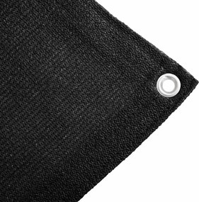 vidaXL Χαλί Σκηνής Μαύρο 400 x 400 εκ. από HDPE