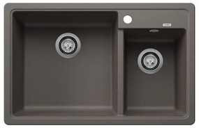 Blanco Legra 8 Volcano Grey SILGRANIT® PuraDur® Γρανιτένιος Ένθετος Νεροχύτης 78x50cm