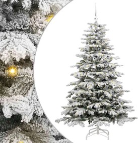 vidaXL Τεχνητό Χριστουγεννιάτικο Δέντρο με Άξονα Λευκό 180 cm