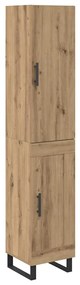 vidaXL Highboard Artisan Oak 34,5 x 34 x 180 εκ. Επεξεργασμένο ξύλο