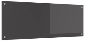 vidaXL Πλακάκι Κουζίνας Σκούρο Γκρι 110x40x0,6 εκ από Γυαλί Ανθεκτικό στη Θερμότητα