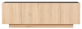 CUBIUS TV STAND 4ΠΟΡΤΕΣ ΦΥΣΙΚΟ 182x39xH59cm - 05-0809