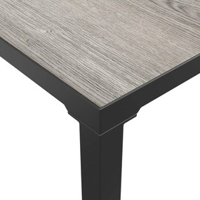 vidaXL Τραπέζάκι Κήπου Γκρι 55 x 55 x 31 εκ. από DPC και Ατσάλι