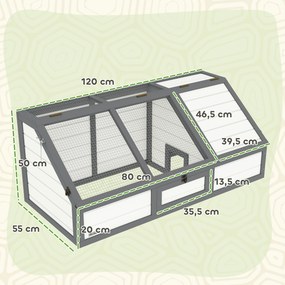 Turtle Box Εξωτερικό περίβλημα χελώνας χωρίς πάτο Σχέδιο Easy Open Turtle House Λευκό