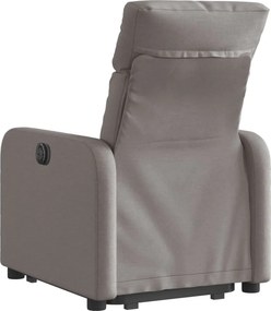 vidaXL Πολυθρόνα Ανακλινόμενη με Ανύψωση Χρώμα Taupe Υφασμάτινη