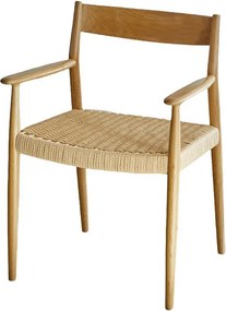 Καρέκλα Nextdeco μασίφ ξύλο δρυός Υ78x58x48εκ.