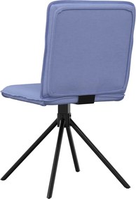 vidaXL Καρέκλες τραπεζαρίας 2 τεμάχια τζιν μπλε ύφασμα