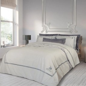 Παπλωματοθήκη 2129 (Σετ 3τμχ) Grey Greenwich Polo Club Queen Size 220x240cm 100% Cotton Satin