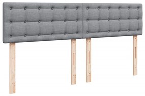 ΚΡΕΒΑΤΙ BOXSPRING ΜΕ ΣΤΡΩΜΑ ΑΝΟΙΧΤΟ ΓΚΡΙ 180X200 ΕΚ. ΥΦΑΣΜΑΤΙΝΟ 3289461