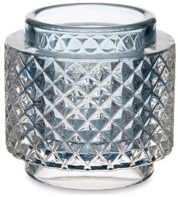 Κηροπήγιο Gift Decor Μπλε Γυαλί 9 x 8,8 x 9 cm