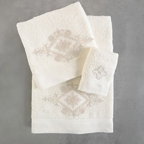 Πετσέτες Μπάνιου (Σετ 3τμχ) Rythmos Coldelia 500gsm Ιβουάρ