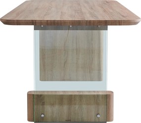 Tραπέζι Faghan pakoworld καφέ mdf 180x90x76εκ