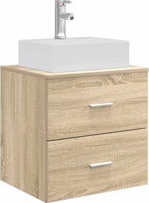 vidaXL Σετ Επίπλων Μπάνιου 4 pcs Sonoma Δρυς