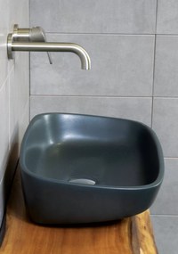 Poros Black Matt 52x33 - Επιτραπέζιος νιπτήρας