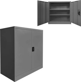 Μεταλλικό ντουλάπι Armon pakoworld ανθρακί 90x45x90εκ