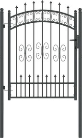vidaXL Πύλη Φράχτη με Στρογγυλή Κορυφή KAMPEN 103 x 175 cm Κλειδώσιμο