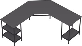 Γραφείο Ανθρακί MIDU 180x60x76