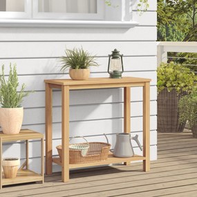 vidaXL Τραπέζι κονσόλας Καφέ 85 x 35 x 75 εκ Μασίφ ξύλο teak