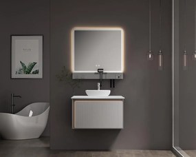 Καθρέπτης μπάνιου GREYS 80 LED Light Grey 80X60 εκ. 80x5x60 εκ.